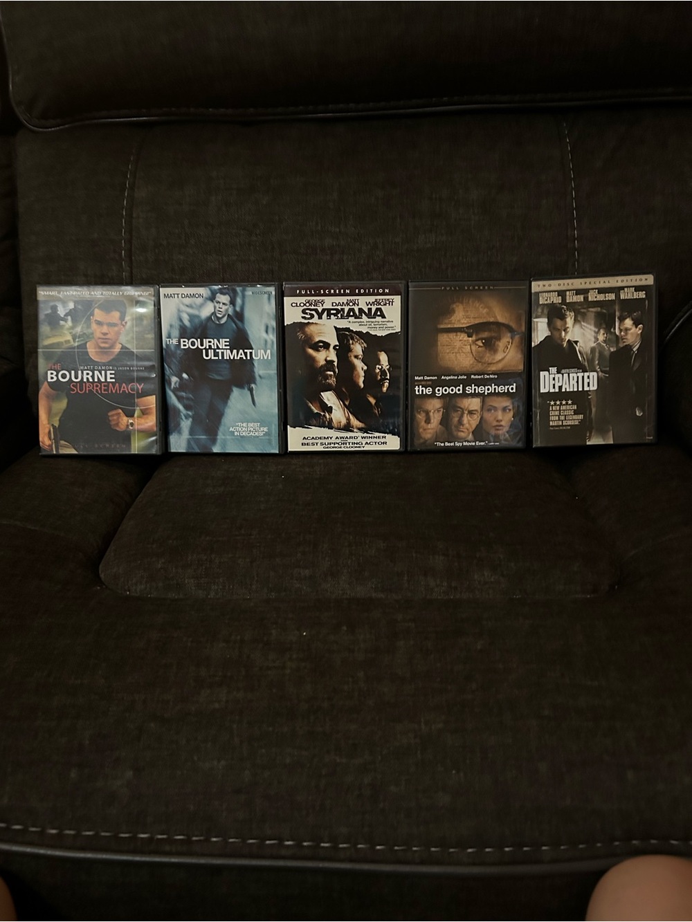 Matt Damon 5 Pack DVD Collection. Used- In Good Condition